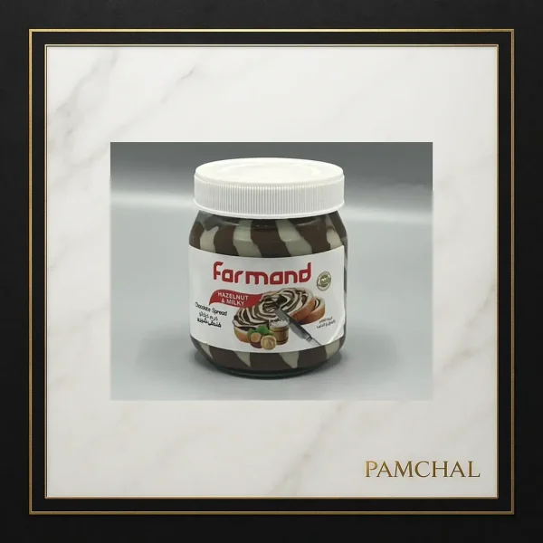 خرید کرم کاکائو فندقی شیری فرمند ۳۳۰ گرمی | طعم ملایم شیر و فندق | پامچال مشهد - Image 2